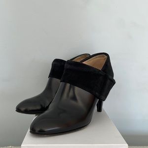 Nanette Lepore black leather booties
